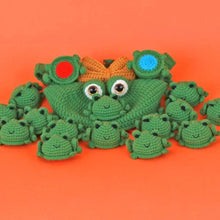 Load image into Gallery viewer, Frog Memory Game Crochet Pattern