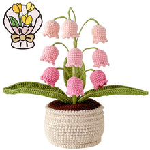 Load image into Gallery viewer, Handmade Crochet Lily of the Valley in Pot