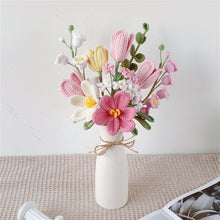 Load image into Gallery viewer, Handmade Crochet flower bouquet Tulip