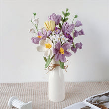 Load image into Gallery viewer, Handmade Crochet flower bouquet Tulip