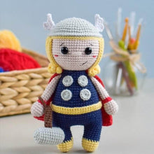 Load image into Gallery viewer, 5-in-1 Superheroes Amigurumi Crochet Pattern