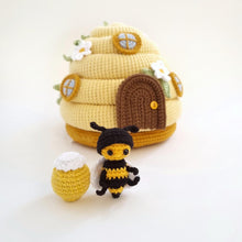 Load image into Gallery viewer, Beehive with Bees Amigurumi Crochet Pattern