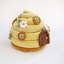 Load image into Gallery viewer, Beehive with Bees Amigurumi Crochet Pattern