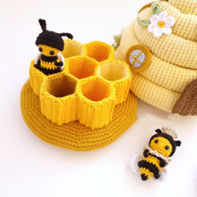 Load image into Gallery viewer, Beehive with Bees Amigurumi Crochet Pattern