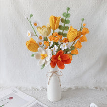 Load image into Gallery viewer, Handmade Crochet flower bouquet Tulip