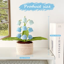 Load image into Gallery viewer, Handmade Crochet Lily of the Valley in Pot