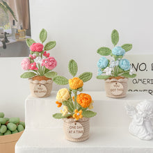 Load image into Gallery viewer, Handmade Crochet Mini Rose in Pot