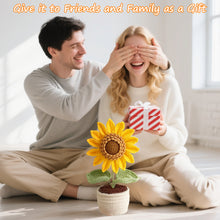 Load image into Gallery viewer, Handmade Crochet Ultra Sunflower in Pot