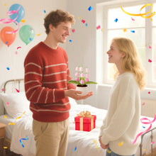 Load image into Gallery viewer, Handmade Crochet Lily of the Valley in Pot