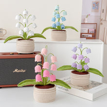 Load image into Gallery viewer, Handmade Crochet Lily of the Valley in Pot
