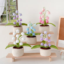 Load image into Gallery viewer, Handmade Crochet Lily of the Valley in Pot

