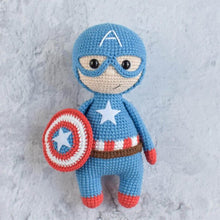 Load image into Gallery viewer, 5-in-1 Superheroes Amigurumi Crochet Pattern
