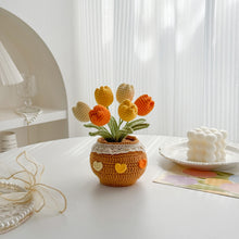 Load image into Gallery viewer, Kiyarnmi Handmade Crochet Tulip in Pot
