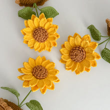 Load image into Gallery viewer, Handmade Crochet Classic Sunflower in Pot
