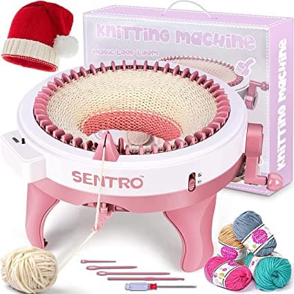 Review & How to Use SENTRO Knitting Machine - 22, 32, 40, 48 needles  knitting Loom Machine 