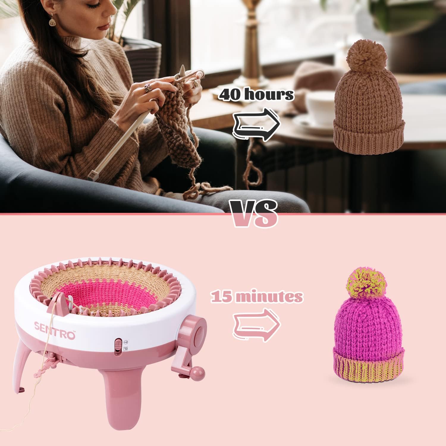 Sentro 40Pin Knitting Machine Large Size – Ibrahim Store